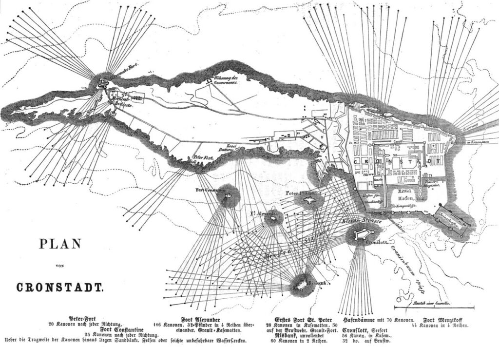 План крепости Кронштадт (1854) (нем.)
