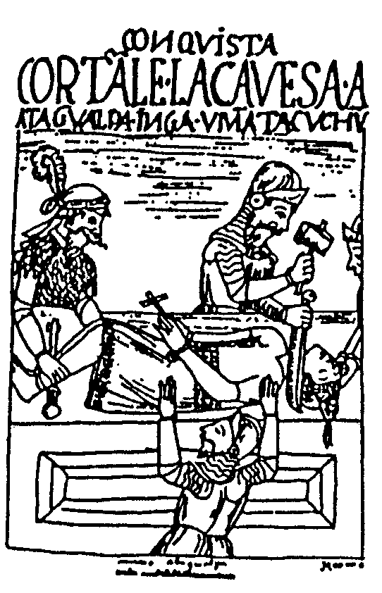 «Казнь Атауальпы» в 1533 г. (начало XVII века)